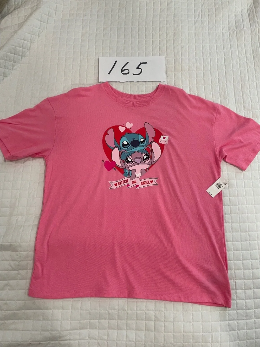 Old Navy Disney Stitch and Angel Girl's Short Sleeve Shirt